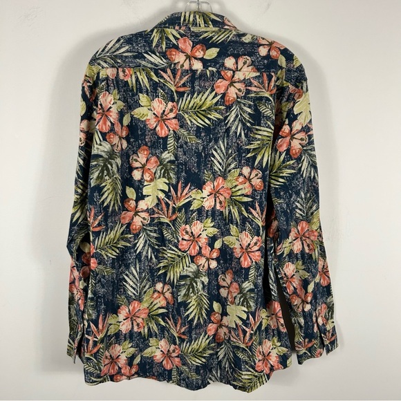 ❤️ TORI RICHARD Floral Long Sleeve Shirt XL - Picture 4 of 11